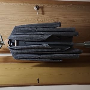 Women's long shawl collar open front cardigan - women's small